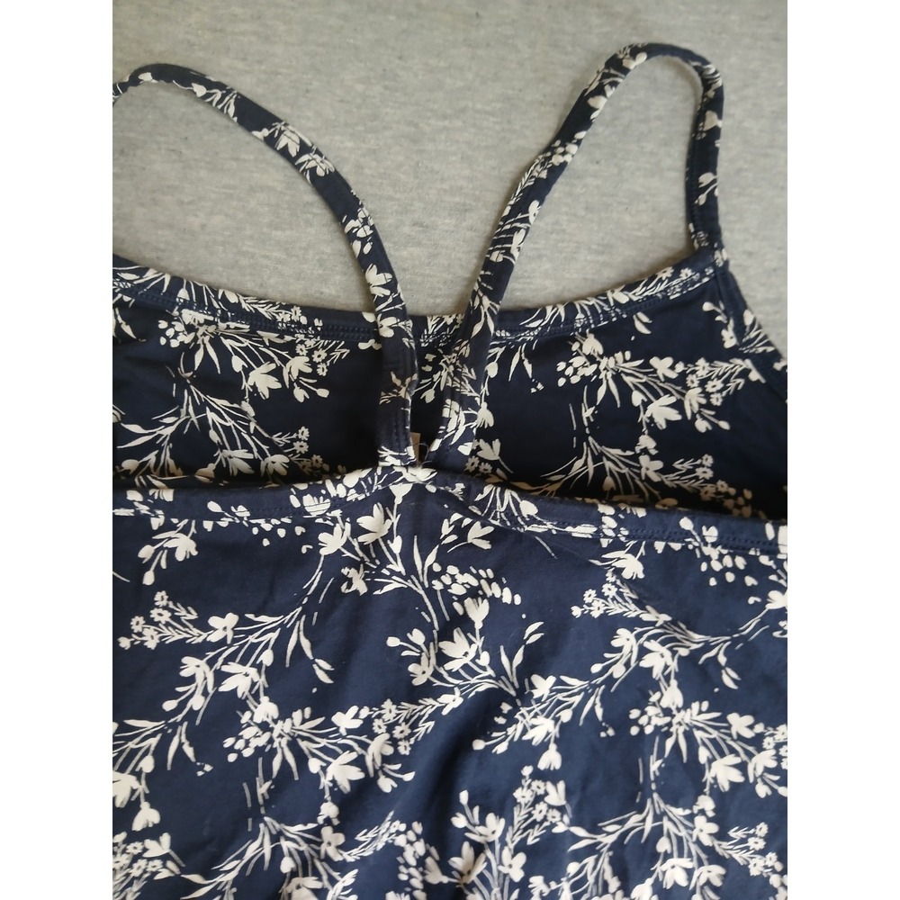 Pact Fit & Flare Navy and White Floral Spaghetti-Strap Midi Dress - Picture 13 of 14